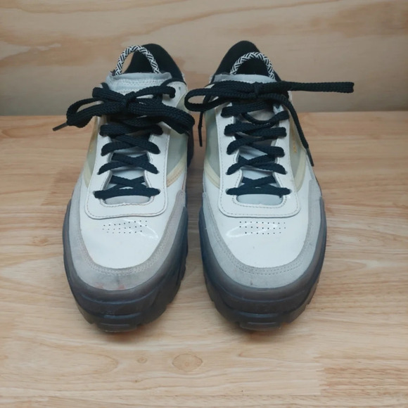 Reebok X Cardi B Club C sneakers shoes in Chalk & black size 9 Eur 40 - Picture 2 of 7